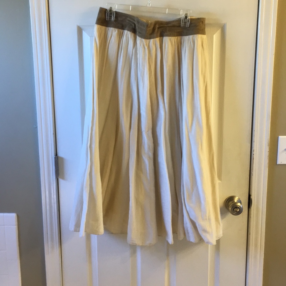 Ralph Lauren maxi skirt with leather waist band